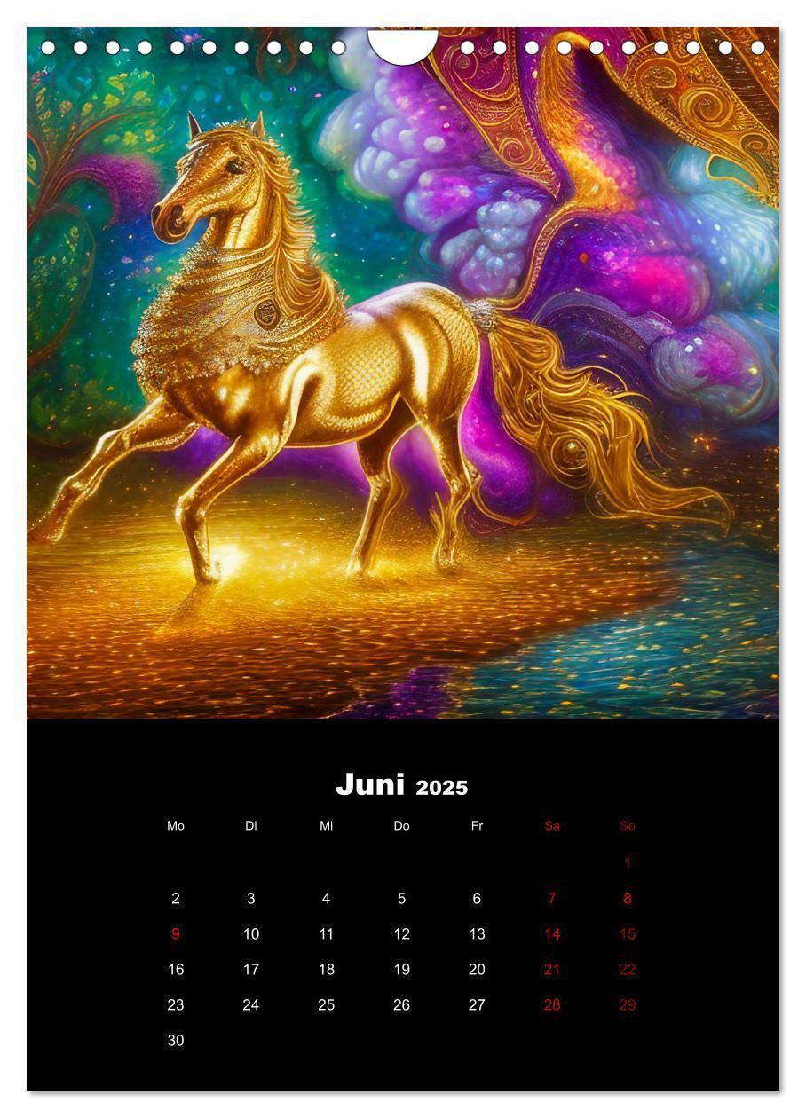 Bild: 9783435888658 | Pferde im goldenen Kleid (Wandkalender 2025 DIN A4 hoch), CALVENDO...