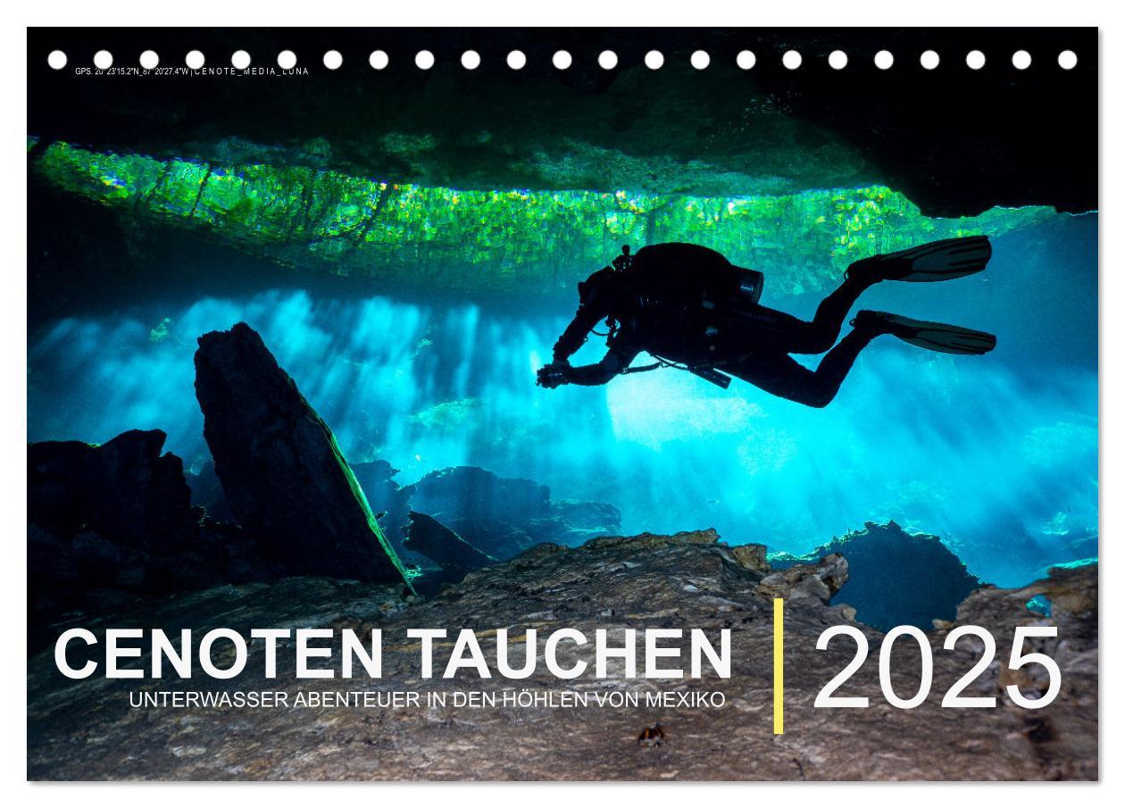 Cover: 9783435102266 | Cenoten Tauchen (Tischkalender 2025 DIN A5 quer), CALVENDO...