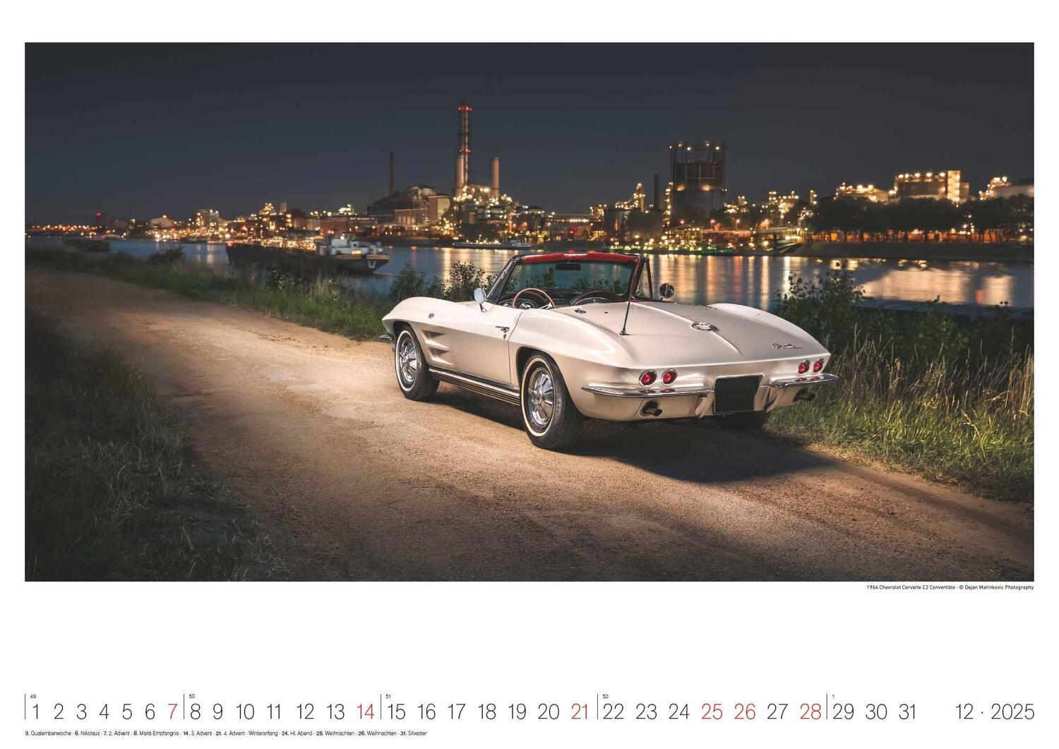 Bild: 4002725994257 | Legendary Classic &amp; Muscle Cars 2025 - Wand-Kalender -...