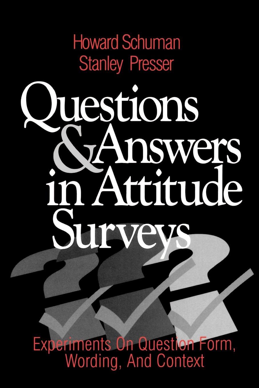 Cover: 9780761903598 | Questions and Answers in Attitude Surveys | Howard Schuman (u. a.)