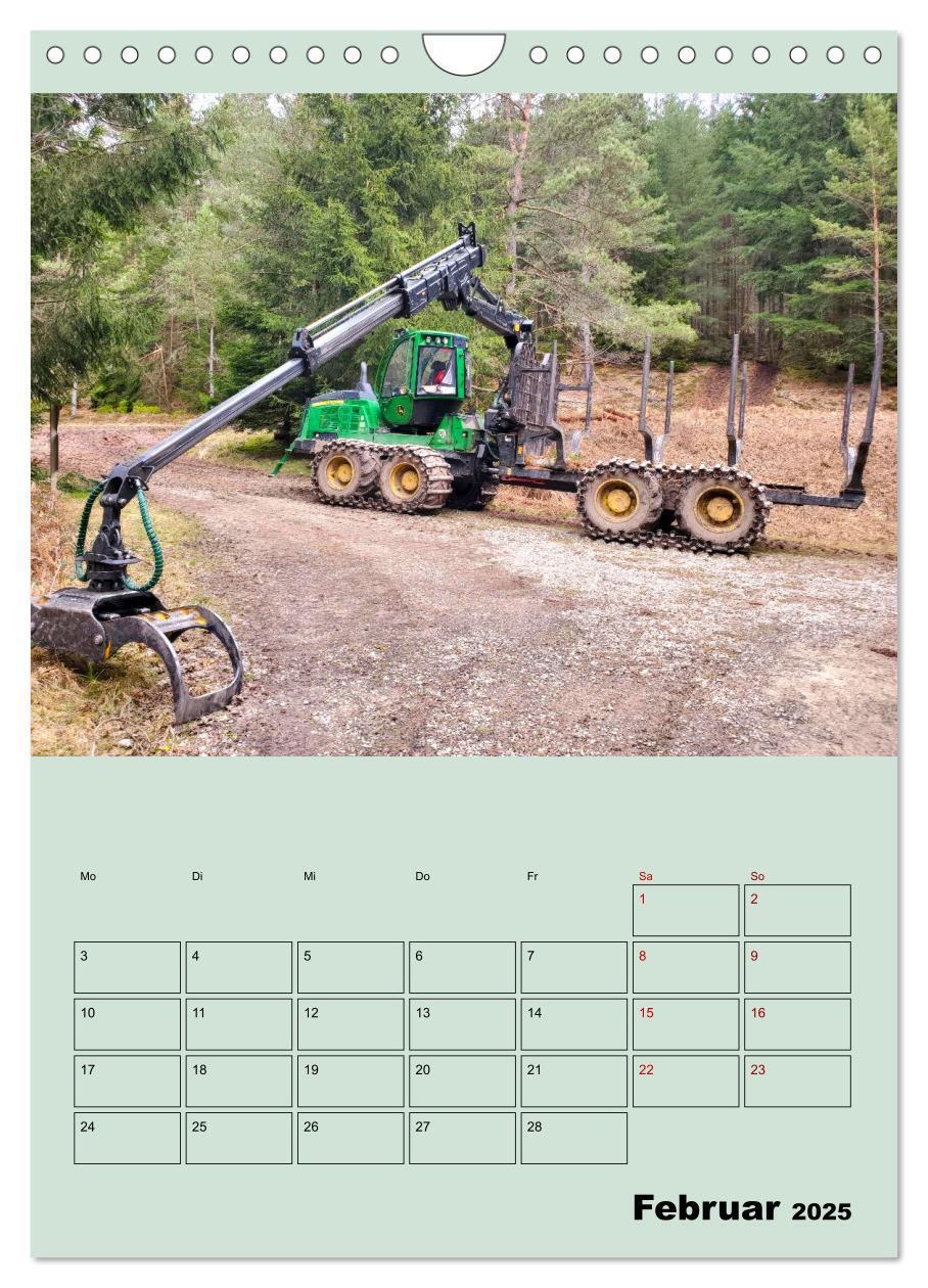 Bild: 9783383959042 | Forst-Maschinen der Forwarder im Einsatz (Wandkalender 2025 DIN A4...