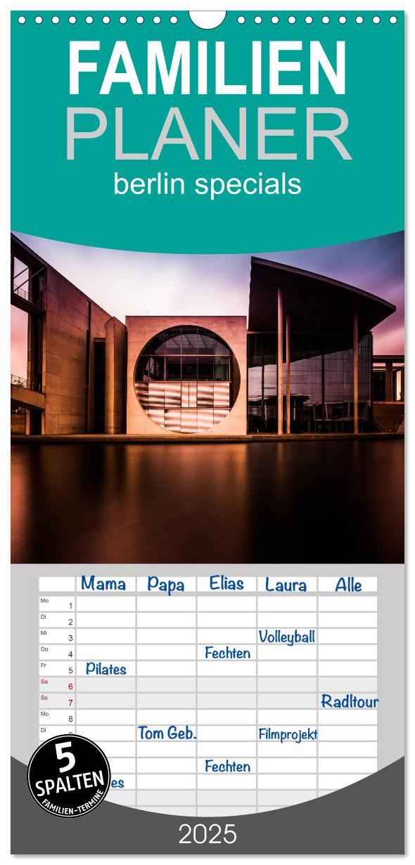 Cover: 9783457114964 | Familienplaner 2025 - berlin specials mit 5 Spalten (Wandkalender,...