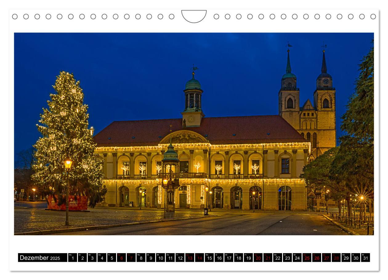 Bild: 9783435091577 | Magdeburg zur blauen Stunde (Wandkalender 2025 DIN A4 quer),...