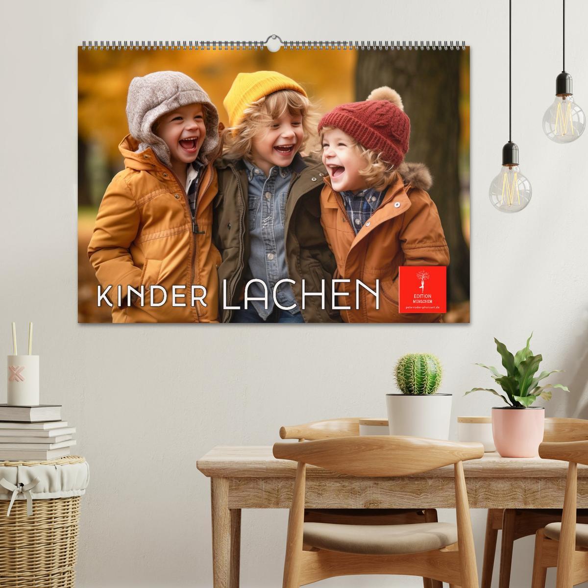 Bild: 9783383863905 | Kinder Lachen (Wandkalender 2025 DIN A2 quer), CALVENDO Monatskalender