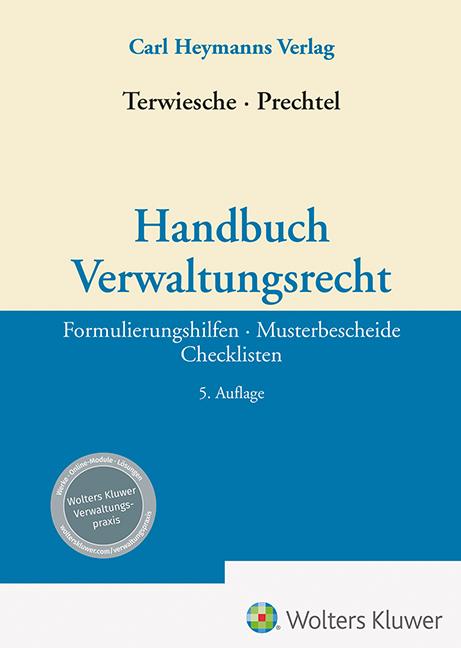 Cover: 9783452304025 | Handbuch Verwaltungsrecht | Ulf Prechtel (u. a.) | Buch | 2502 S.