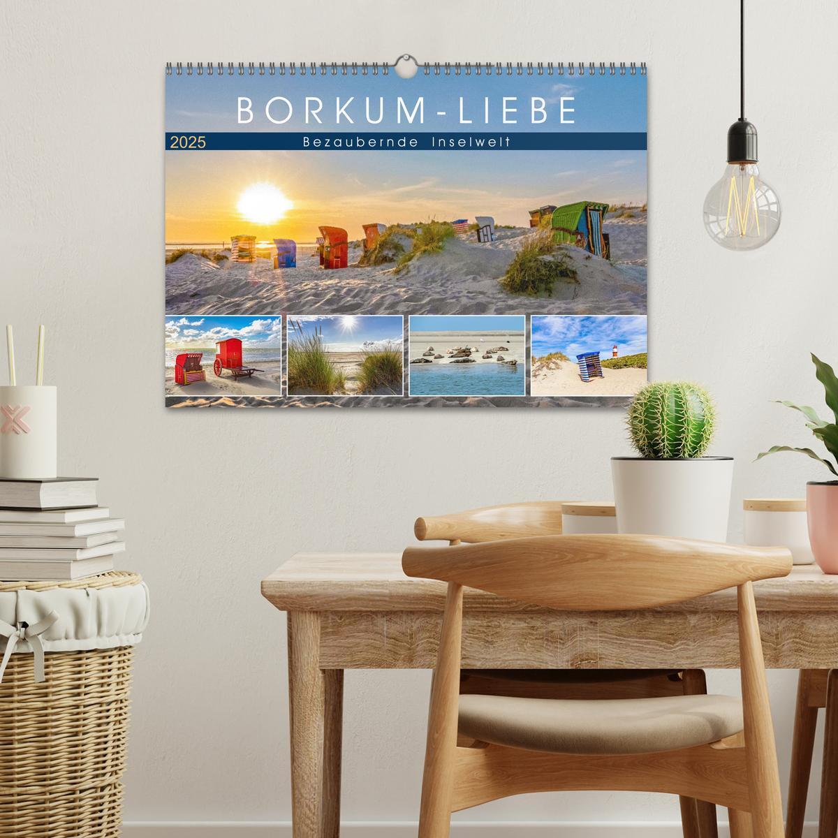 Bild: 9783435080885 | BORKUM-LIEBE (Wandkalender 2025 DIN A3 quer), CALVENDO Monatskalender