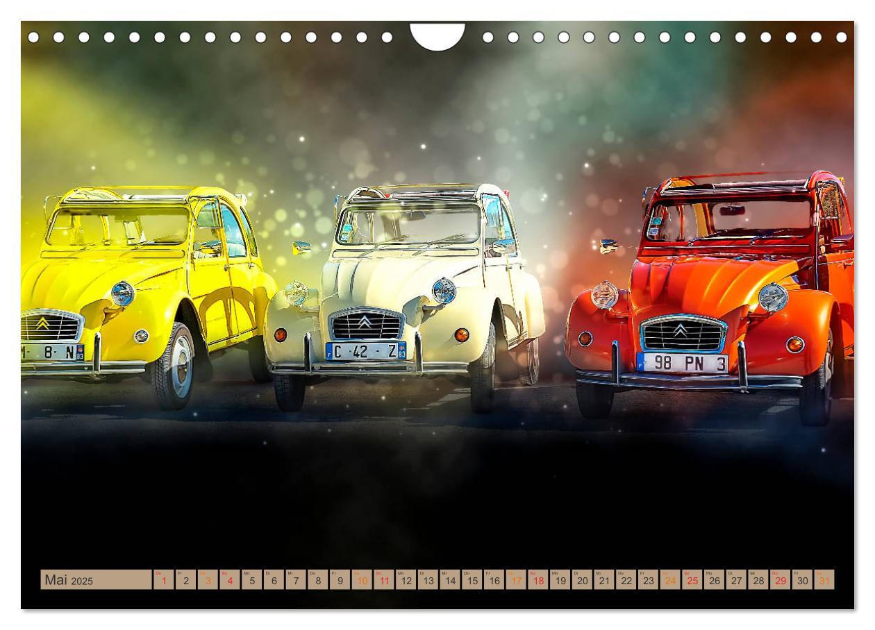 Bild: 9783435349432 | Die Ente - Citroën 2CV (Wandkalender 2025 DIN A4 quer), CALVENDO...