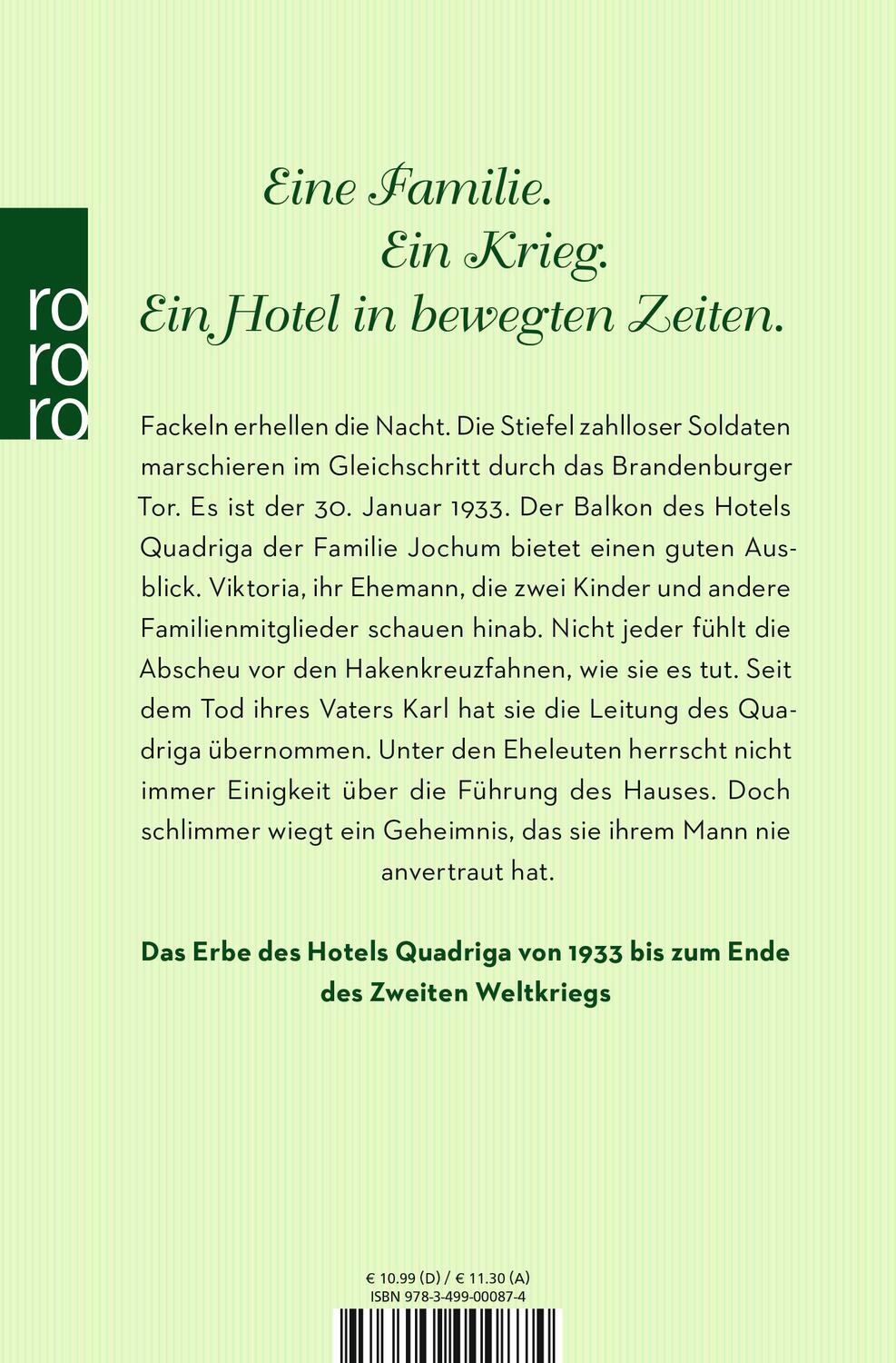 Rückseite: 9783499000874 | Viktoria | Die Geschichte einer Berliner Familiendynastie | Glanfield