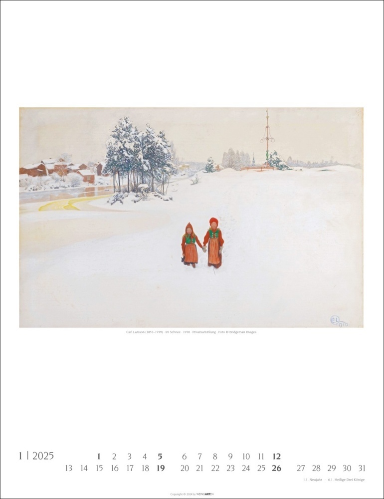 Bild: 9783839901137 | Carl Larsson Kalender 2025 | Larsson Carl | Kalender | Spiralbindung