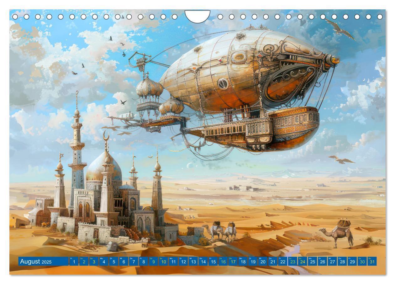 Bild: 9783383807596 | Steampunk Luftschiffe mit einer surrealen Note (Wandkalender 2025...