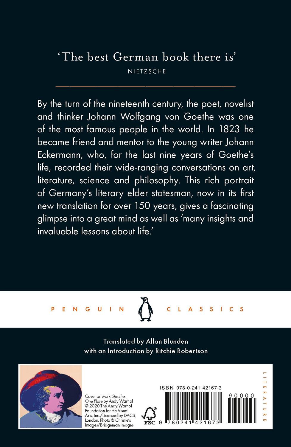 Rückseite: 9780241421673 | Conversations with Goethe | In the Last Years of His Life | Eckermann