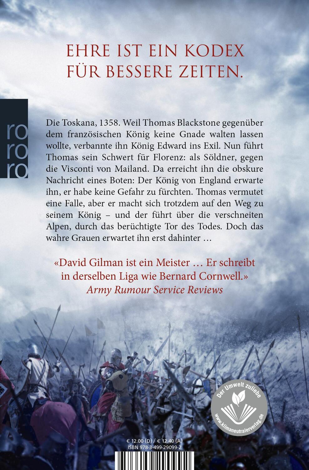 Rückseite: 9783499290992 | Legenden des Krieges 03: Der einsame Reiter | Historischer Roman