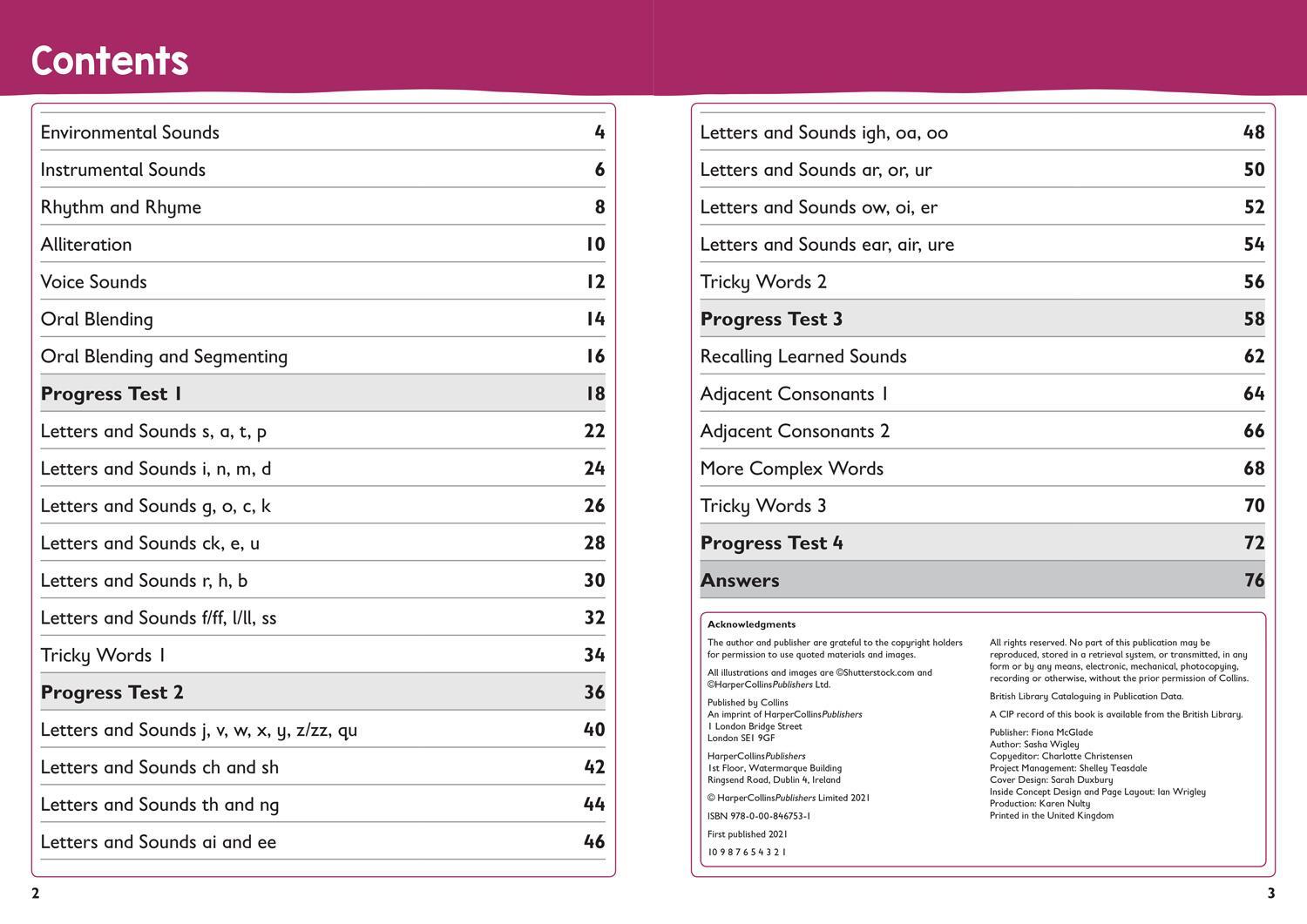 Bild: 9780008467531 | Reception Phonics Targeted Practice Workbook | Collins Preschool