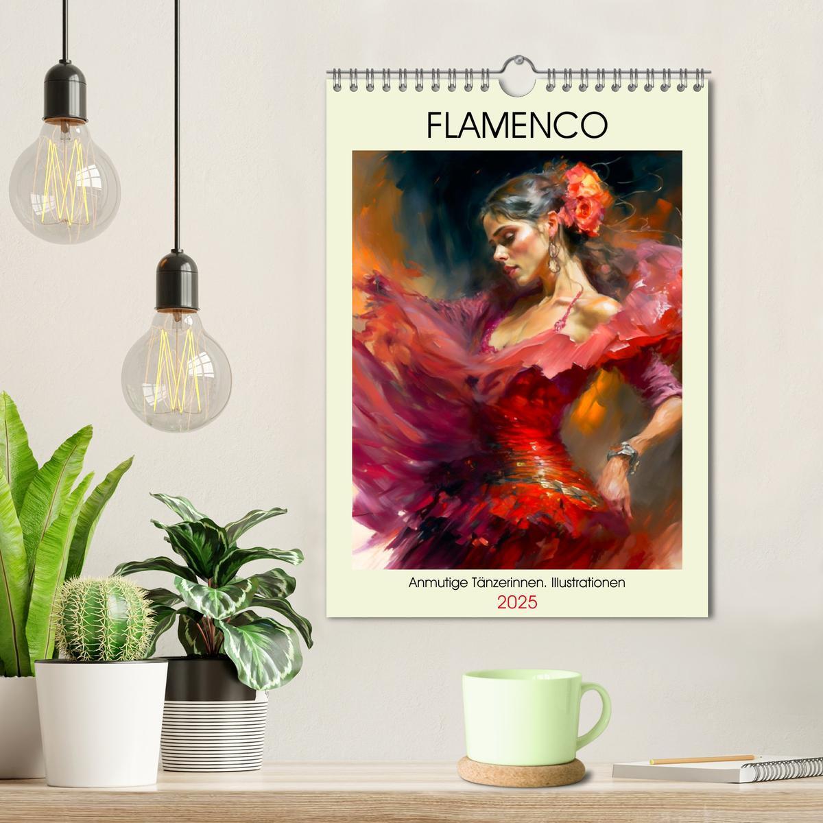 Bild: 9783435868797 | Flamenco. Anmutige Tänzerinnen. Illustrationen (Wandkalender 2025...