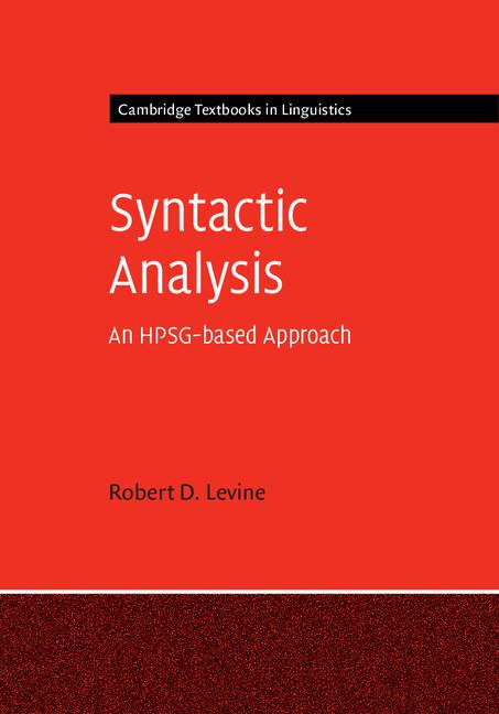 Cover: 9781107614123 | Syntactic Analysis | Robert D. Levine | Taschenbuch | Englisch | 2019