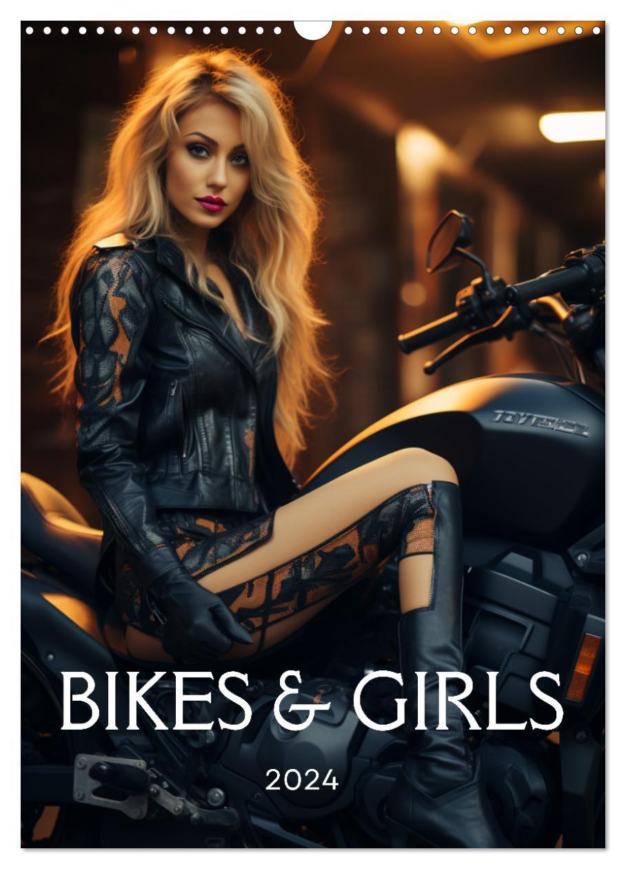 Cover: 9783435844609 | Bikes and Girls: Sexy Mädels auf heißen Mottorrädern (Wandkalender...