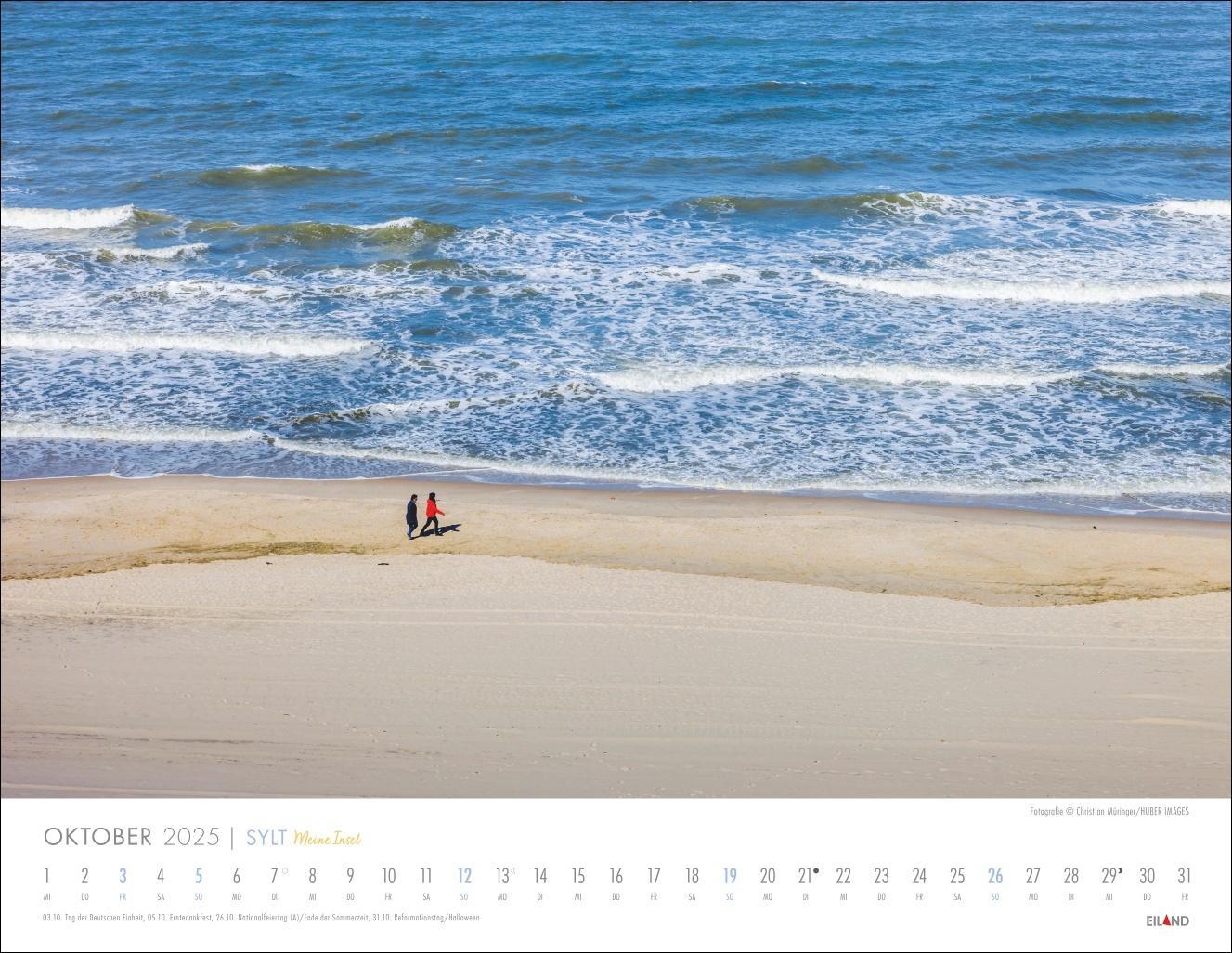 Bild: 9783964023537 | Sylt - Meine Insel Kalender 2025 | Eiland | Kalender | Spiralbindung