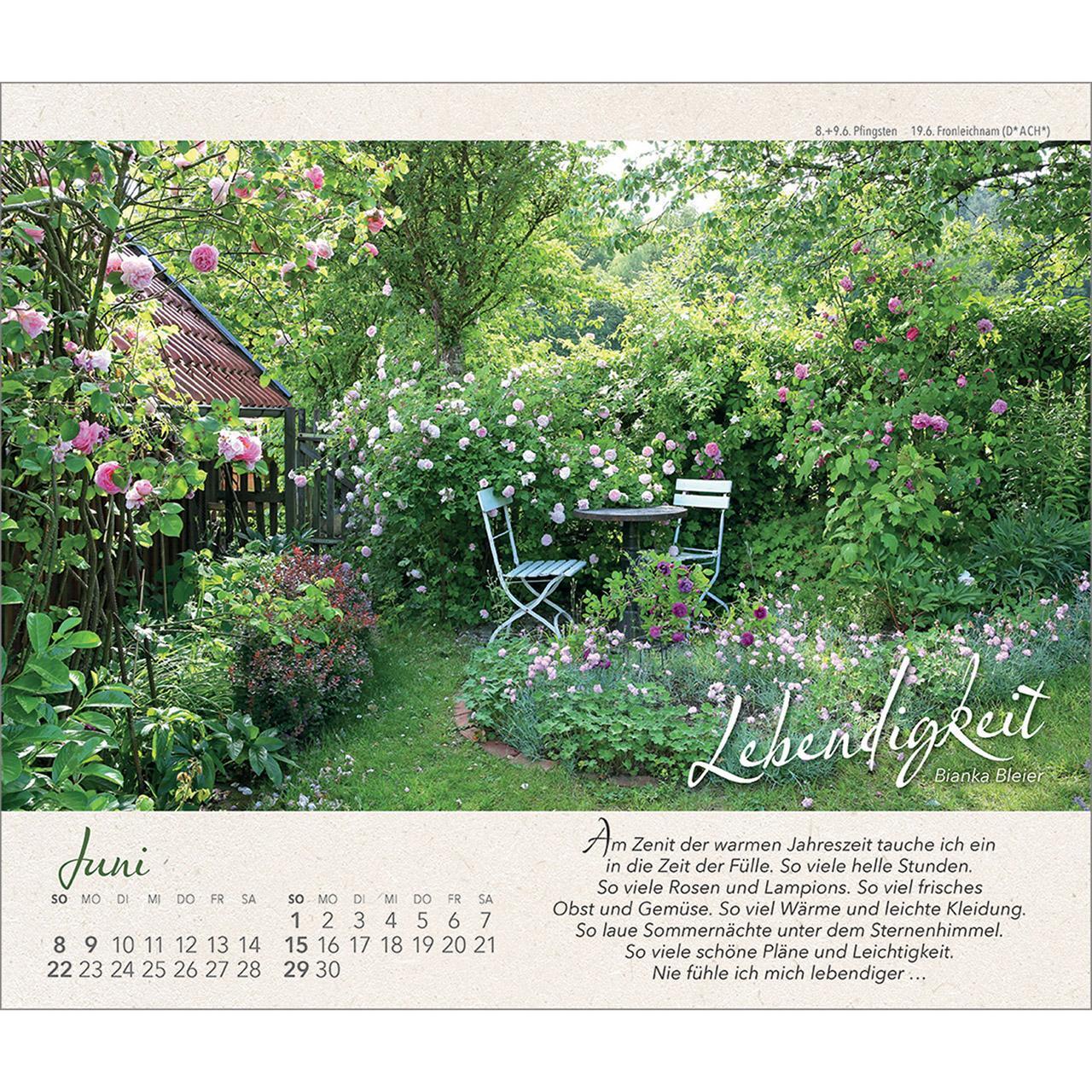 Bild: 9783754817353 | Wo Himmel und Erde sich zart berühren | Gartenkalender | Bianka Bleier