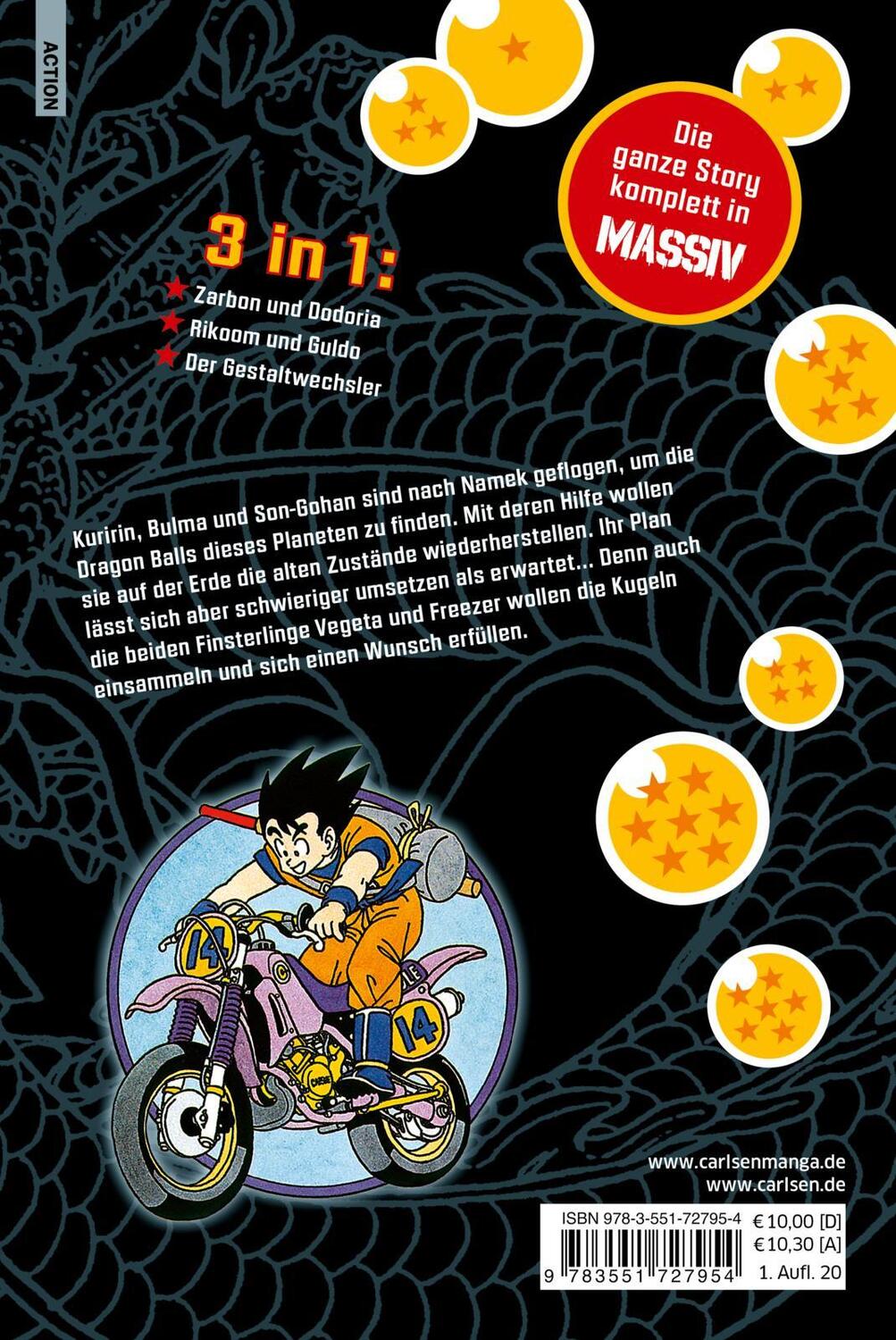 Rückseite: 9783551727954 | Dragon Ball Massiv 8 | Die Originalserie als 3-in-1-Edition! | Buch