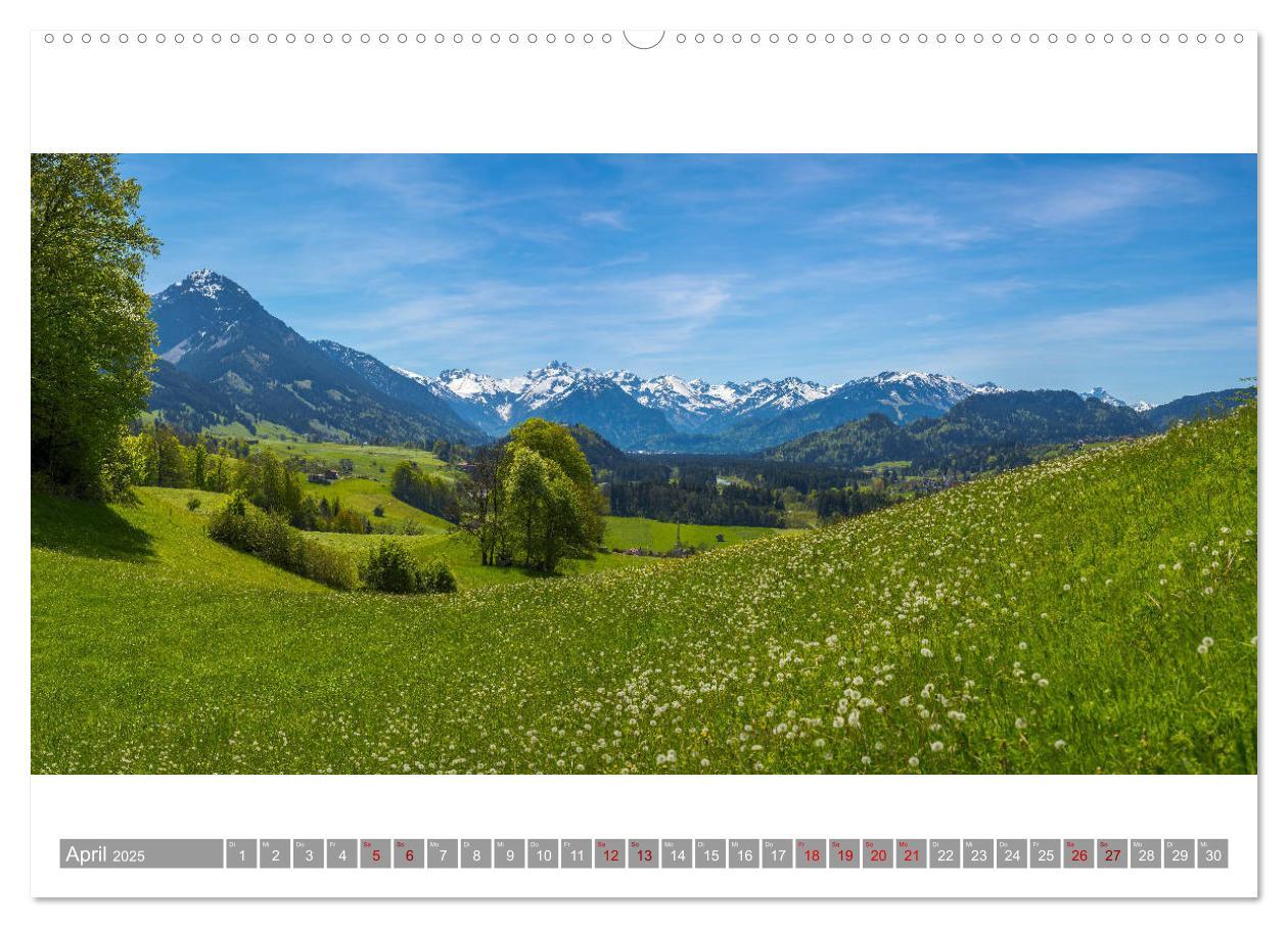 Bild: 9783435352814 | Oberallgäu Panorama (hochwertiger Premium Wandkalender 2025 DIN A2...