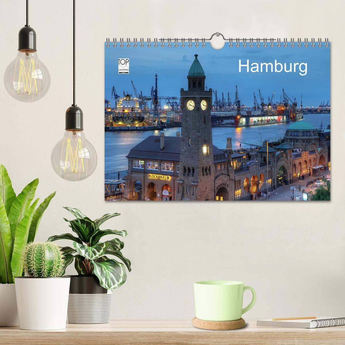 Bild: 9783435759934 | Hamburg (Wandkalender 2025 DIN A4 quer), CALVENDO Monatskalender