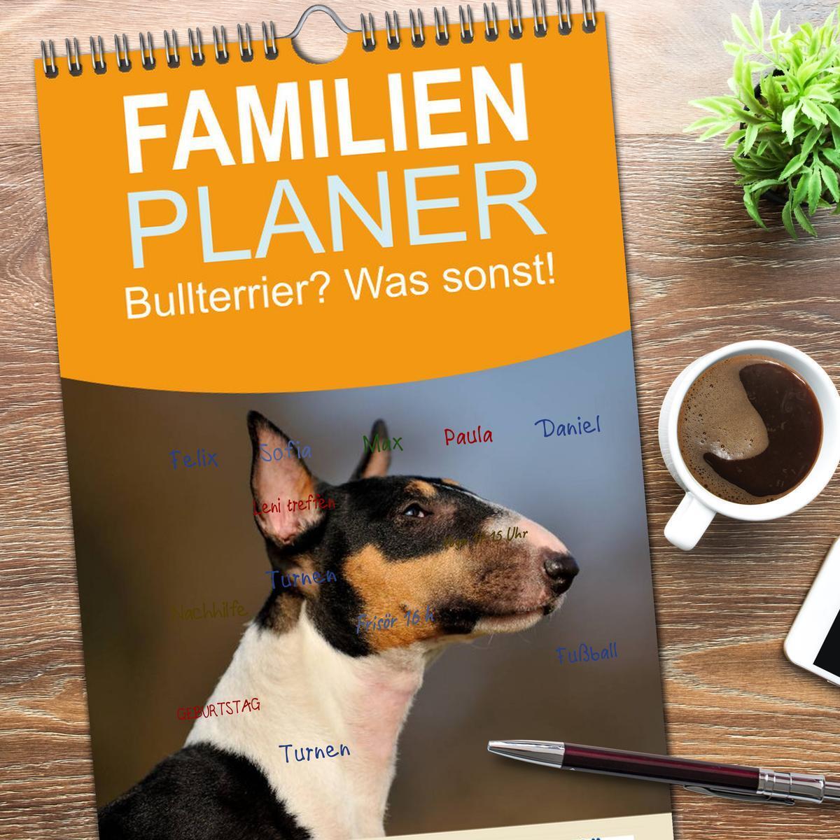 Bild: 9783457111994 | Familienplaner 2025 - Bullterrier? Was sonst! mit 5 Spalten...