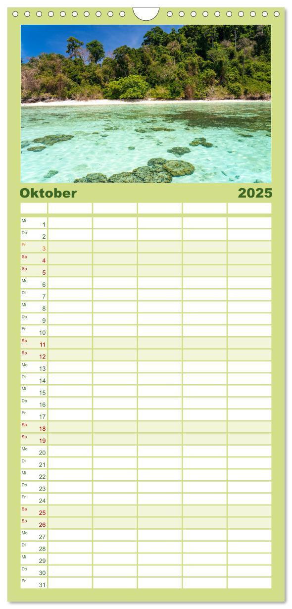 Bild: 9783457092392 | Familienplaner 2025 - Asien - Thailand mit 5 Spalten (Wandkalender,...