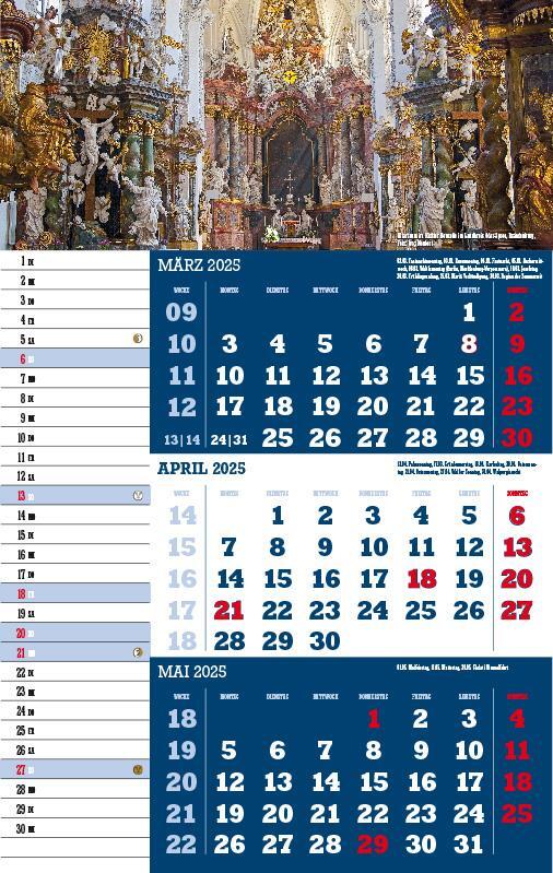 Bild: 9783957561381 | Drei-Monatskalender Deutschland 2025 | Jörg Neubert | Kalender | 2025