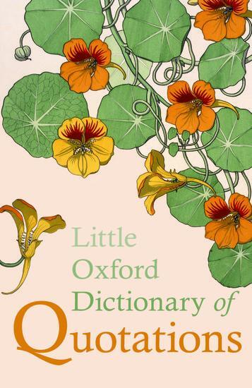 Cover: 9780199654505 | Little Oxford Dictionary of Quotations | Susan Ratcliffe | Buch | 2012