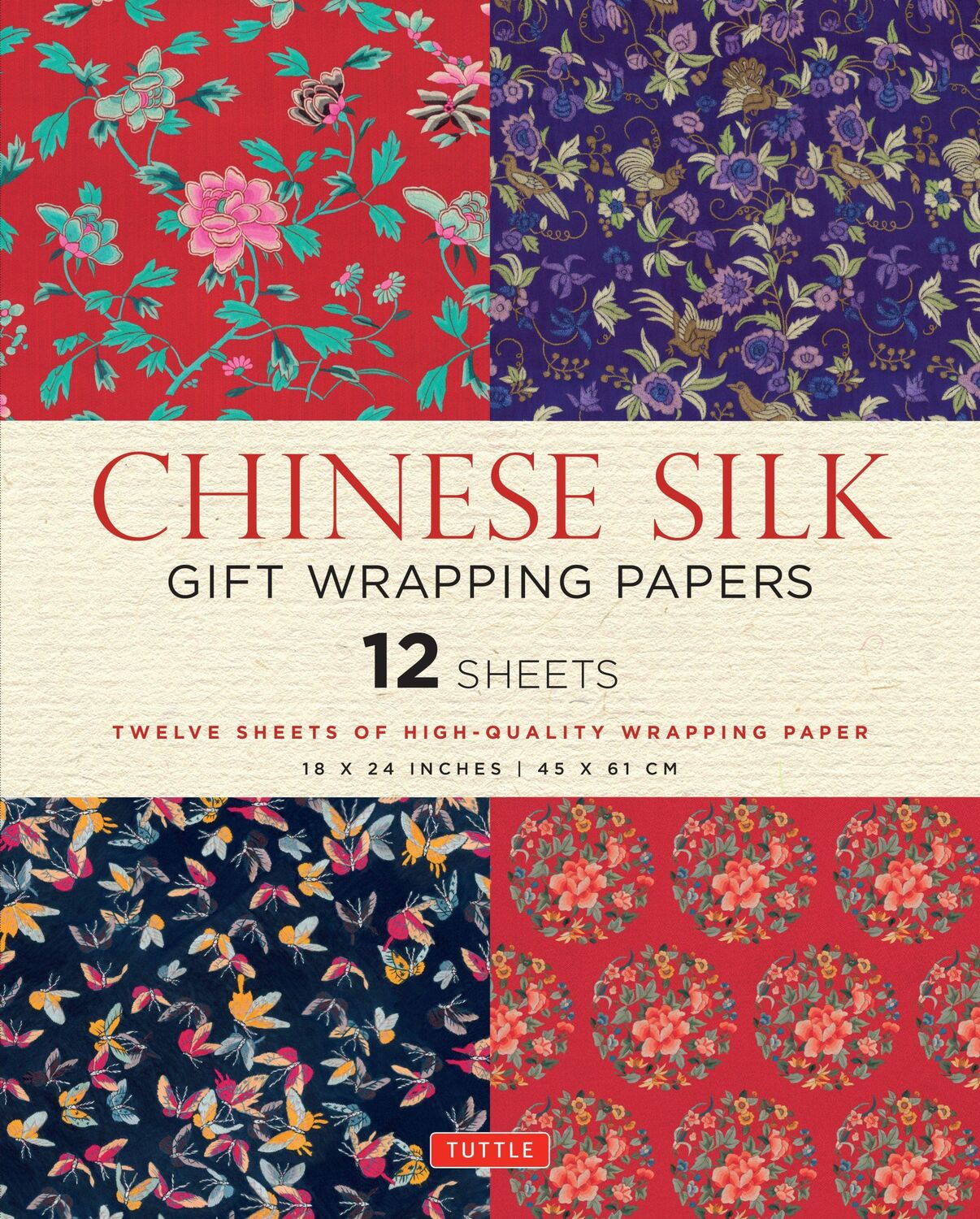 Cover: 9780804845496 | Chinese Silk Gift Wrapping Papers - 12 Sheets | Tuttle Studio | Stück