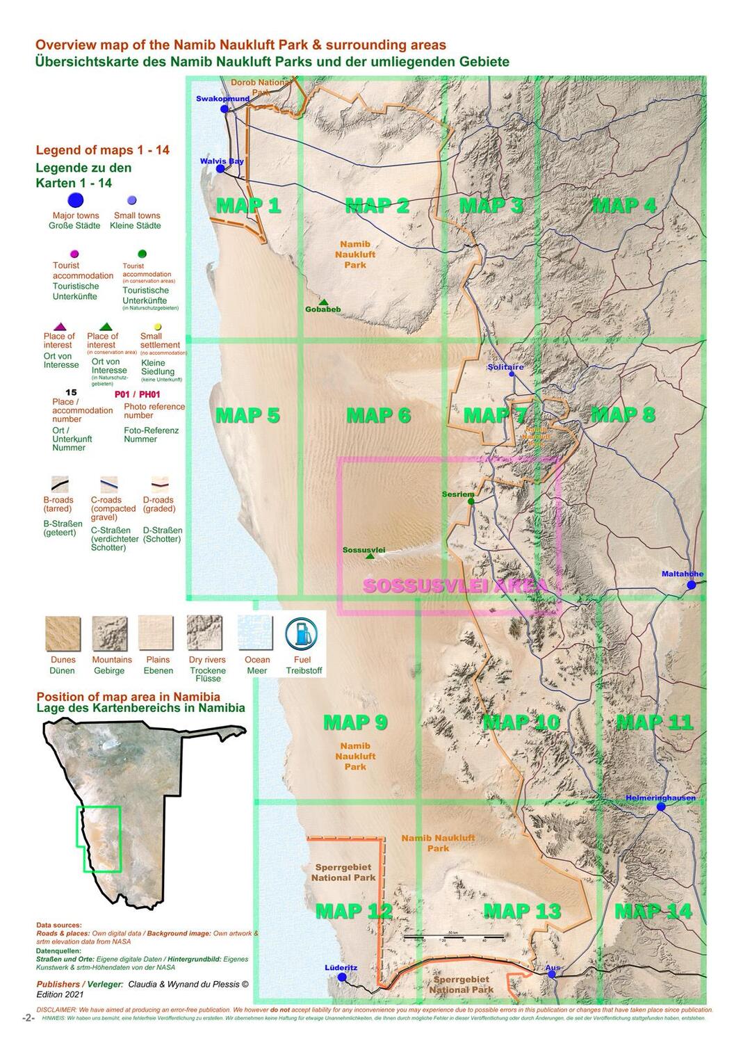 Bild: 9783947895410 | Das komplette Kartenset NAMIBIA (3-teilig) | Plessis (u. a.) | Deutsch