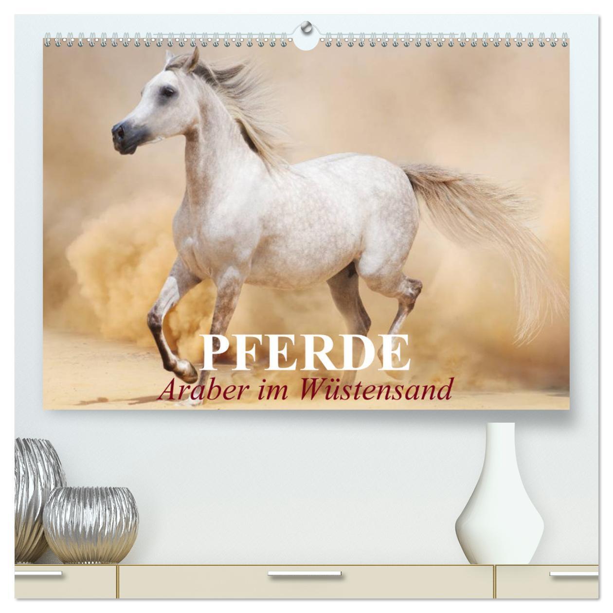 Cover: 9783435677948 | Pferde ¿ Araber im Wüstensand (hochwertiger Premium Wandkalender...