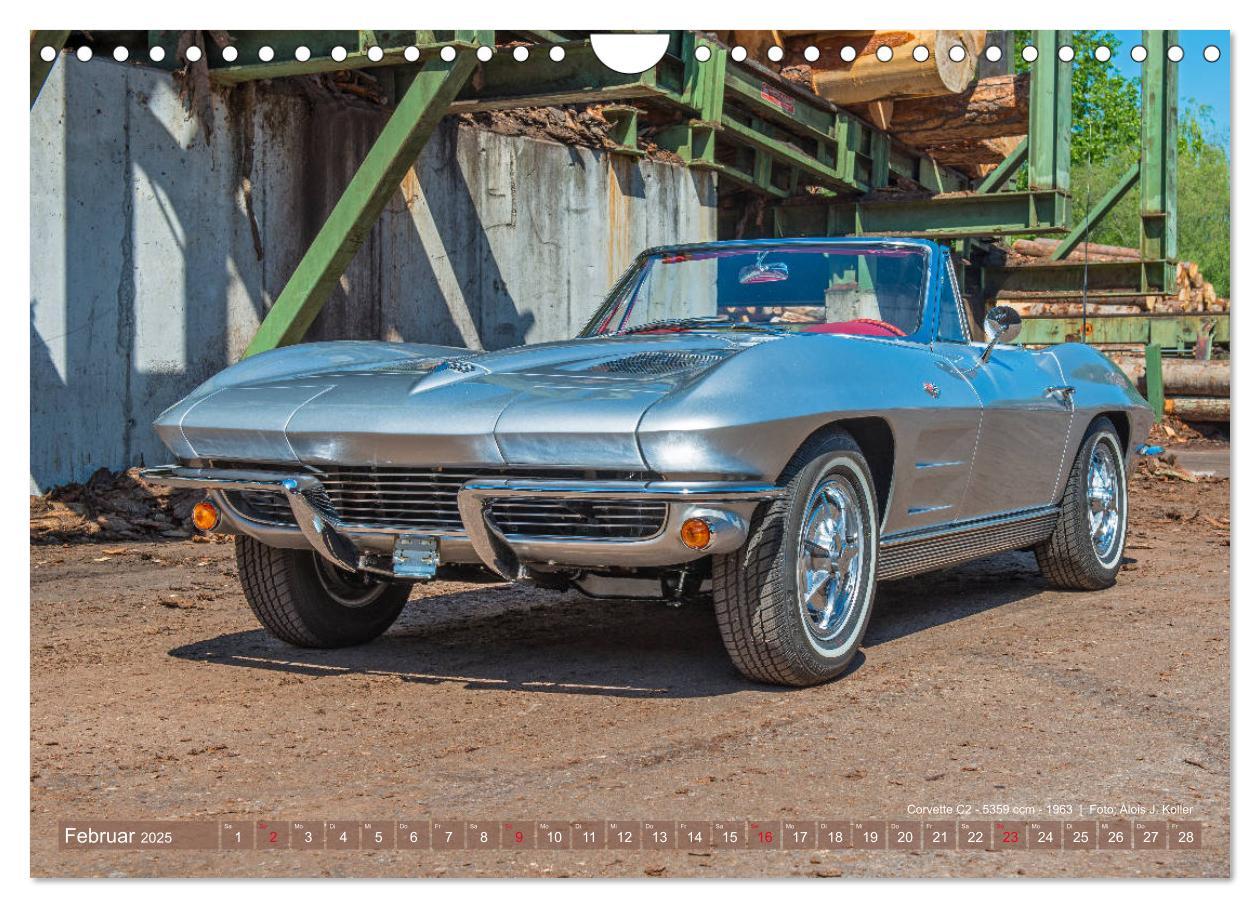 Bild: 9783435363261 | Corvette Oldtimer 2025 (Wandkalender 2025 DIN A4 quer), CALVENDO...