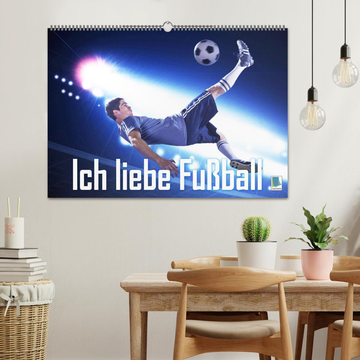 Bild: 9783435128655 | Ich liebe Fußball (Wandkalender 2025 DIN A2 quer), CALVENDO...