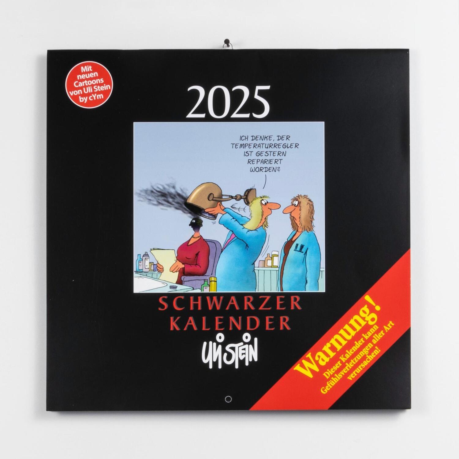 Bild: 9783830321736 | Uli Stein Schwarzer Kalender 2025: Monatskalender für die Wand | Stein