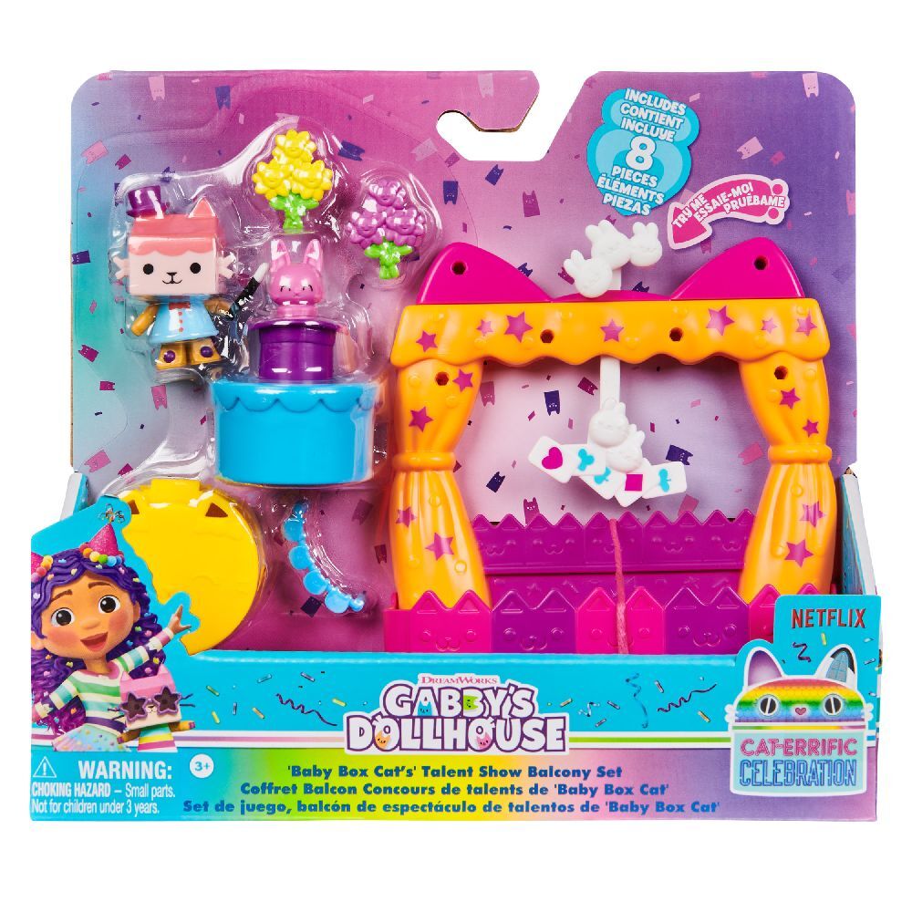 Cover: 681147039438 | Gabby's Dollhouse Balcony Decoration - Baby Box | In Karton | 39438