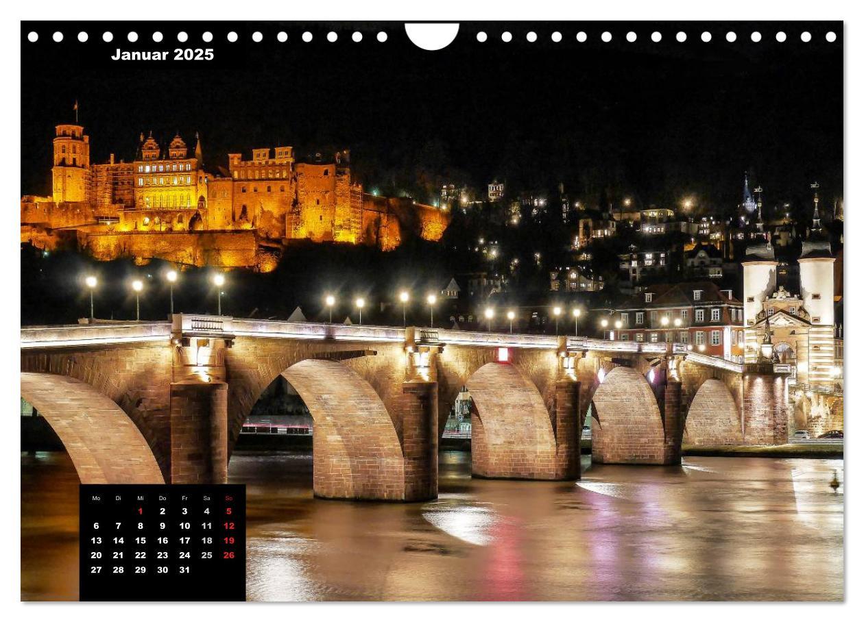 Bild: 9783435621347 | City Lights - Lichter der Nacht (Wandkalender 2025 DIN A4 quer),...