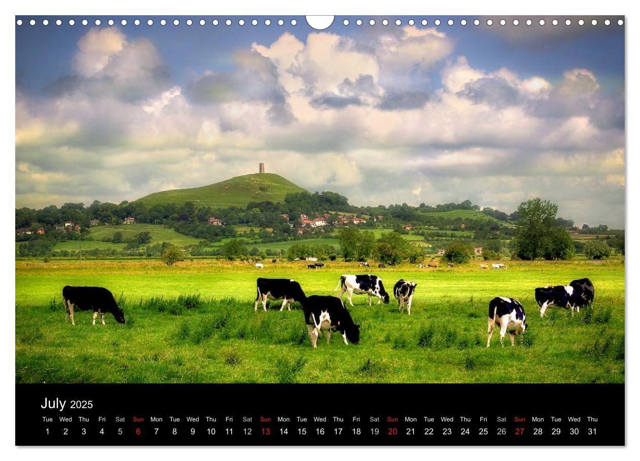 Bild: 9781325956449 | Glastonbury Tor (Wall Calendar 2025 DIN A3 landscape), CALVENDO 12...