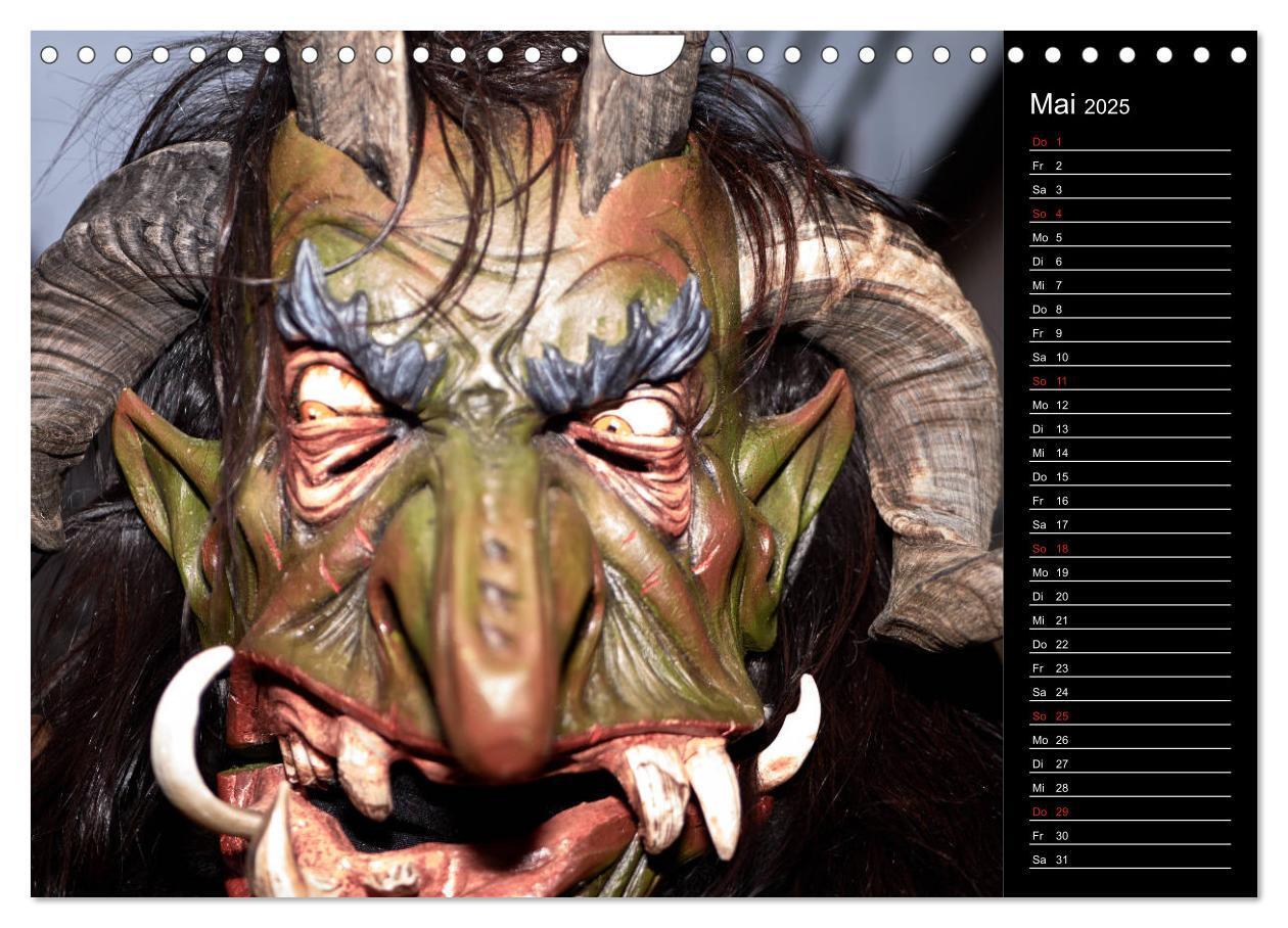 Bild: 9783435175390 | Krampus Kalender 2025 (Wandkalender 2025 DIN A4 quer), CALVENDO...