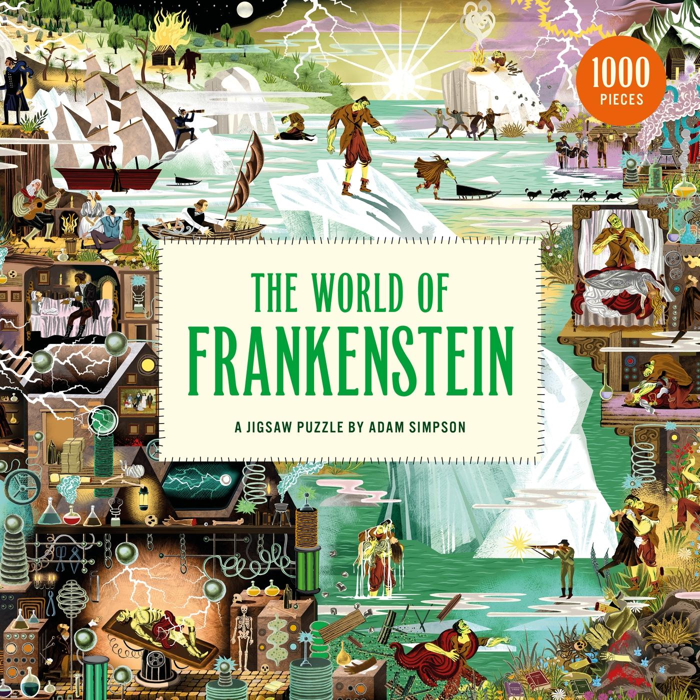 Cover: 9780857829443 | The World of Frankenstein | A Jigsaw Puzzle by Adam Simpson | Spiel