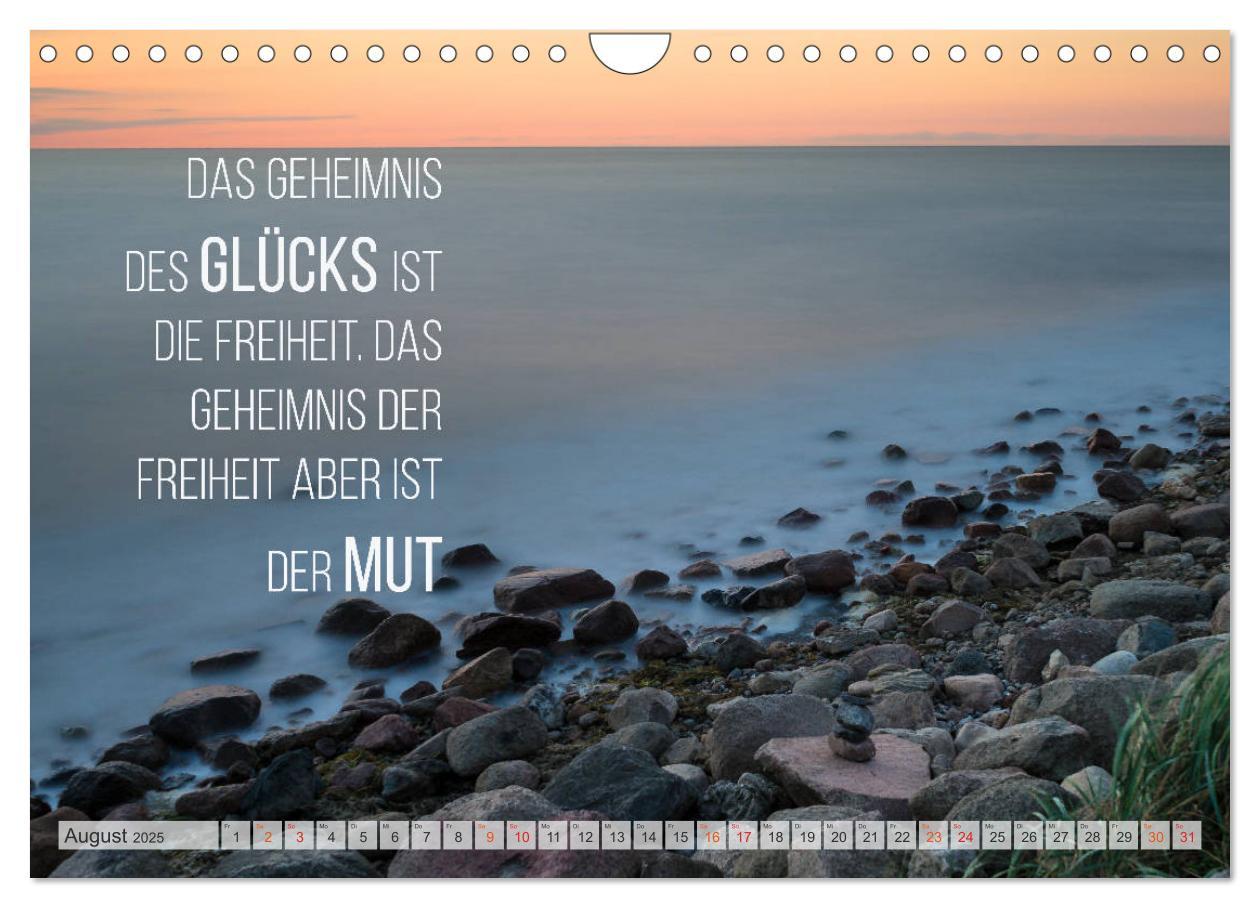 Bild: 9783435123391 | Motivation und Meer (Wandkalender 2025 DIN A4 quer), CALVENDO...