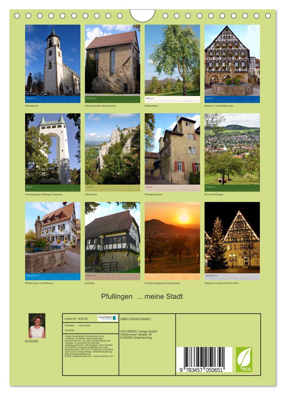 Bild: 9783457050651 | Pfullingen ... meine Stadt (Wandkalender 2025 DIN A4 hoch),...