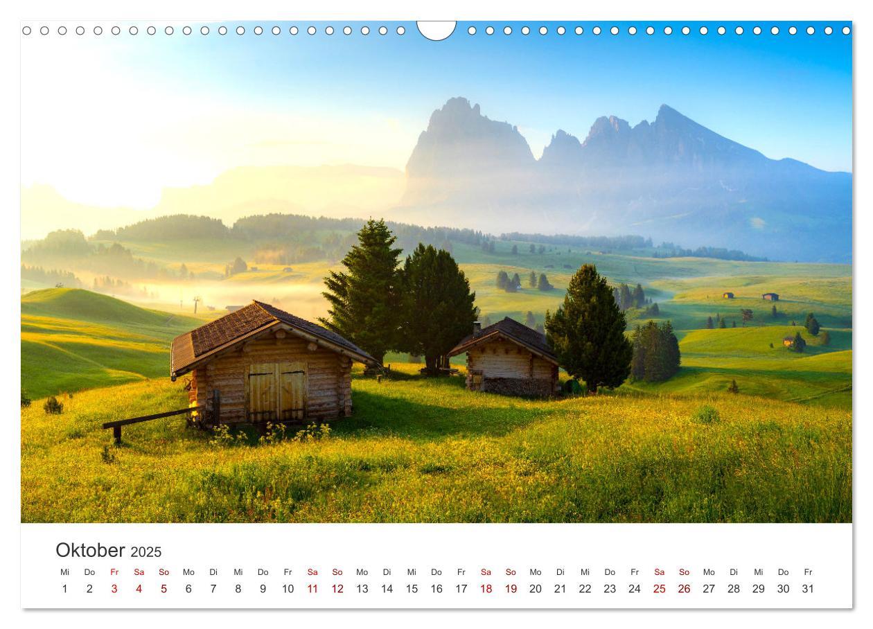 Bild: 9783383926808 | Seiser Alm - Im Herzen der Dolomiten. (Wandkalender 2025 DIN A3...