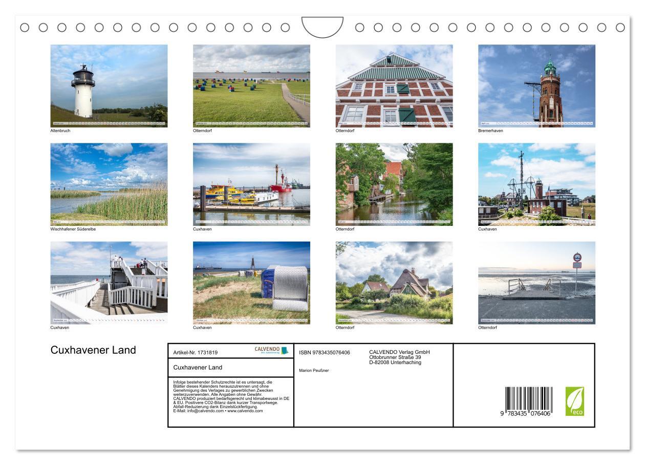 Bild: 9783435076406 | Cuxhavener Land (Wandkalender 2025 DIN A4 quer), CALVENDO...