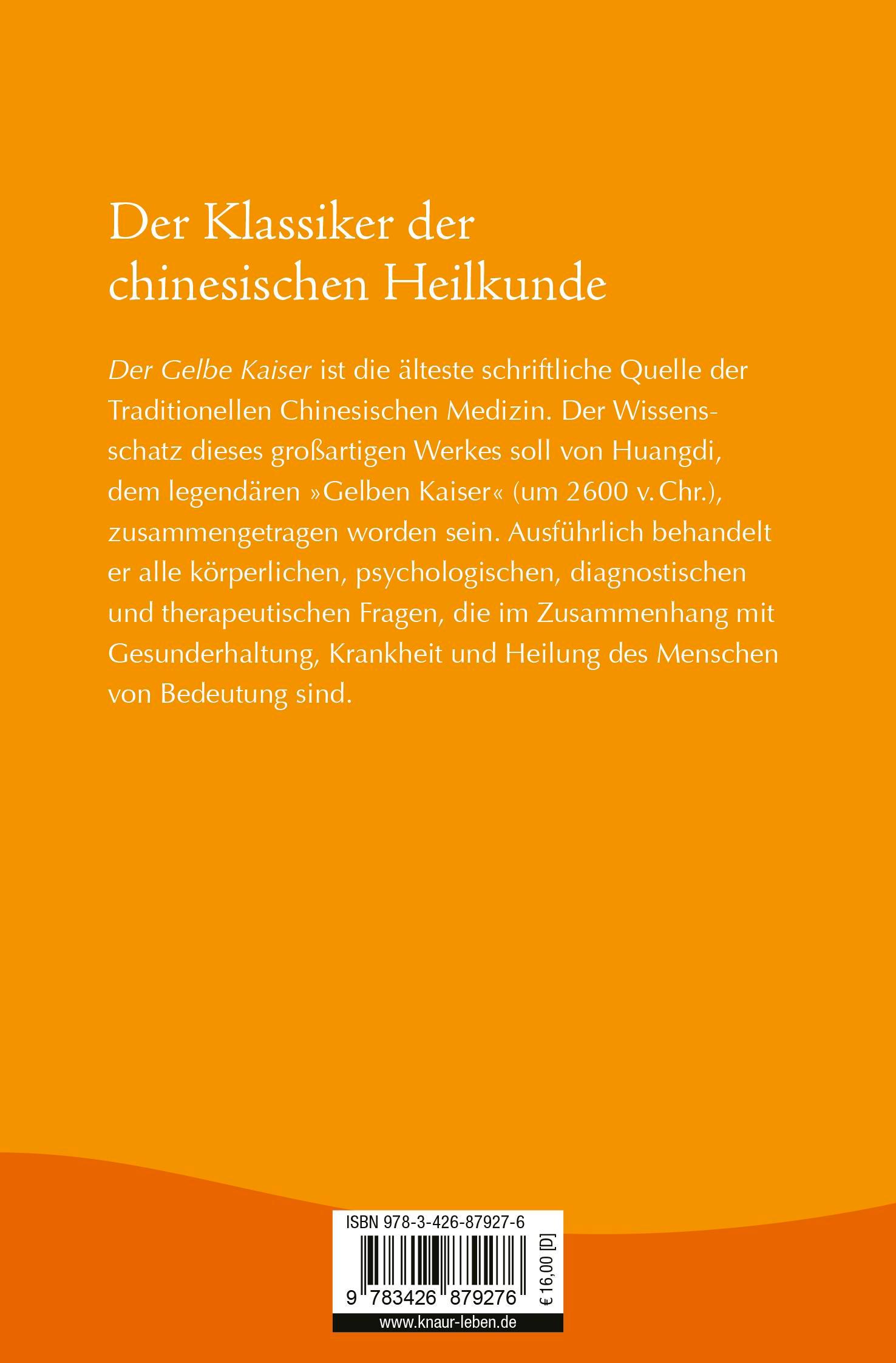 Rückseite: 9783426879276 | Der Gelbe Kaiser | Maoshing Ni | Taschenbuch | 416 S. | Deutsch | 2022