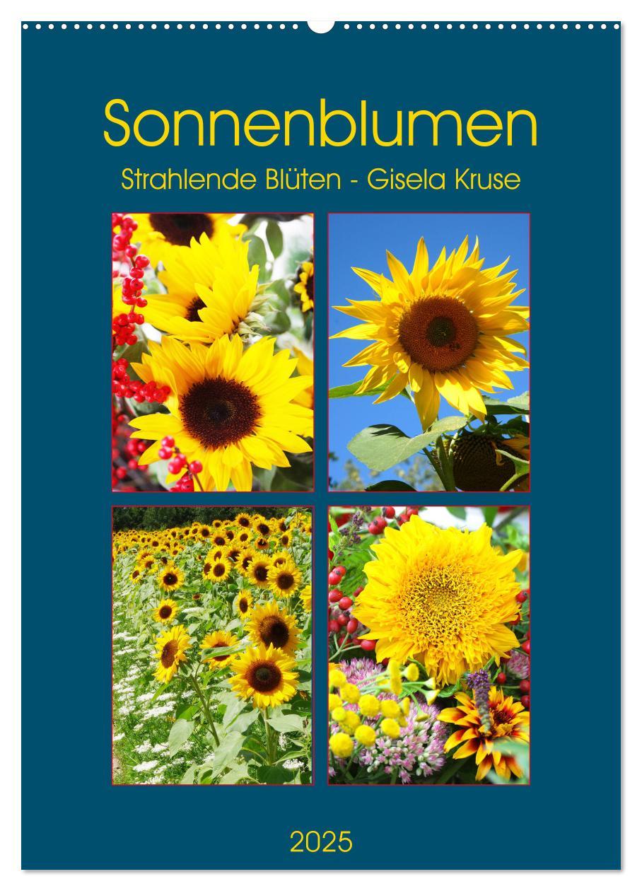 Cover: 9783435951284 | Sonnenblumen - Strahlende Blüten (Wandkalender 2025 DIN A2 hoch),...