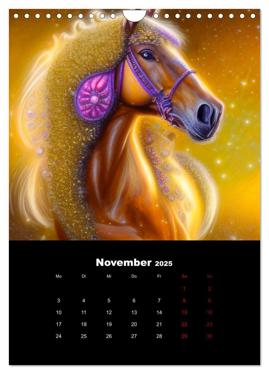 Bild: 9783435888658 | Pferde im goldenen Kleid (Wandkalender 2025 DIN A4 hoch), CALVENDO...