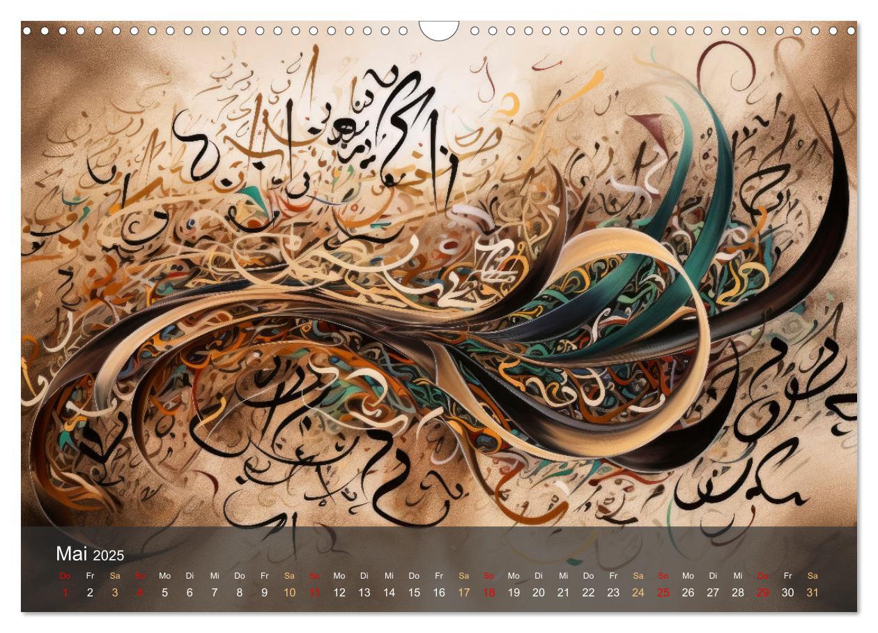 Bild: 9783435368358 | Arabische Kalligraphie in Kunstform (Wandkalender 2025 DIN A3...