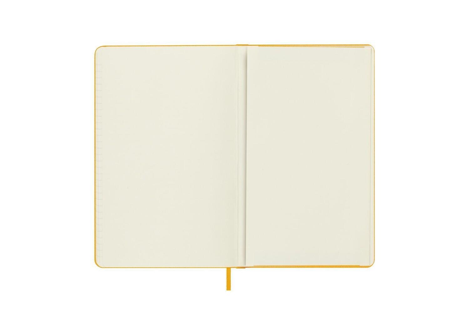 Bild: 8056598853070 | Moleskine Classic Notebook, Large, Ruled, Orange Yellow, Silk Hard...