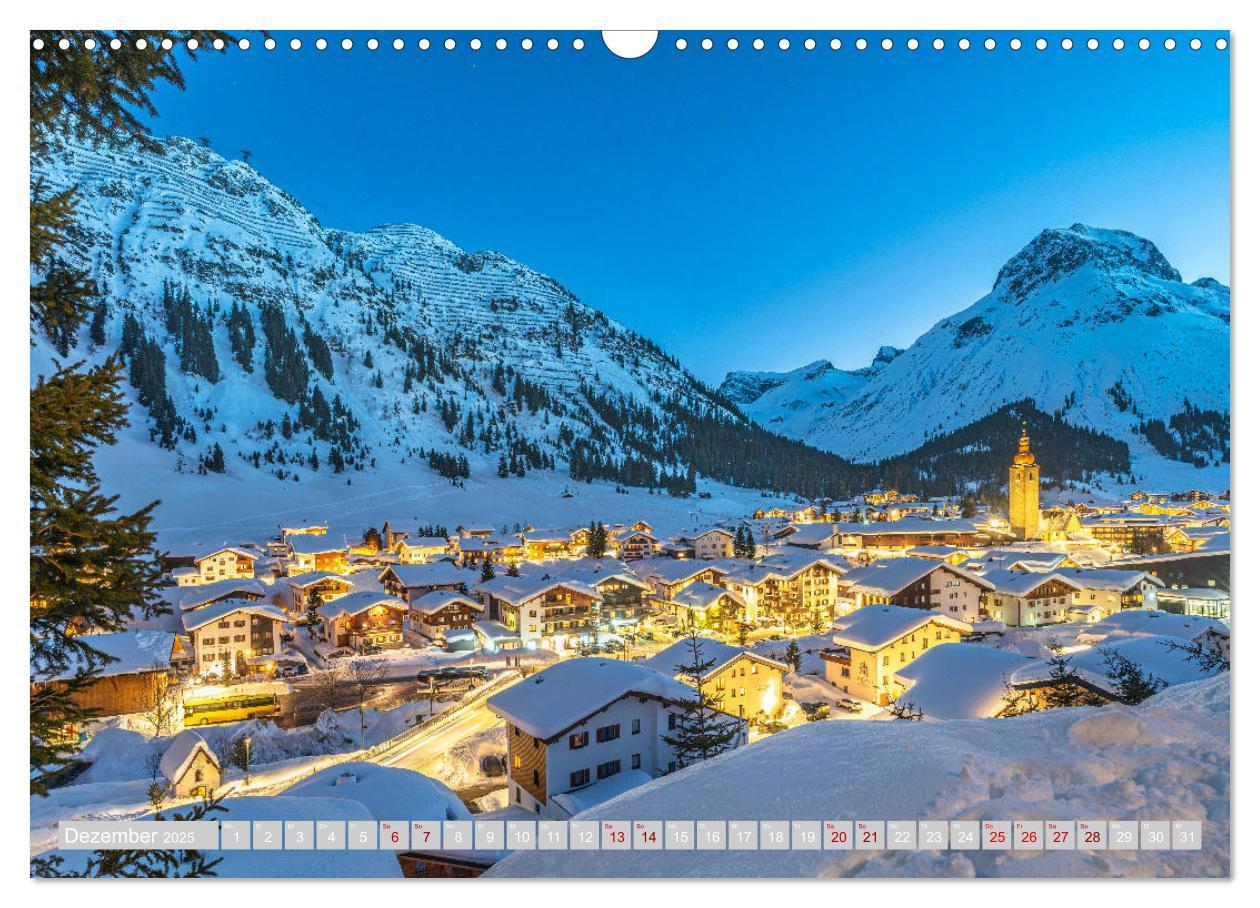 Bild: 9783435232888 | Arlberg - magic of winter (Wandkalender 2025 DIN A3 quer), CALVENDO...